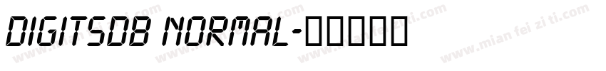 DigitsDB Normal字体转换